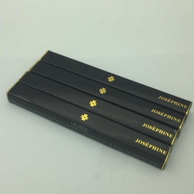 Make up gloss bright film cosmetic boxes printing eyeliner paper packaging boxes with gold foil