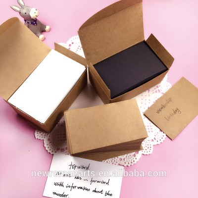 White/black/kraft paper card message memo wedding party gift thank you cards