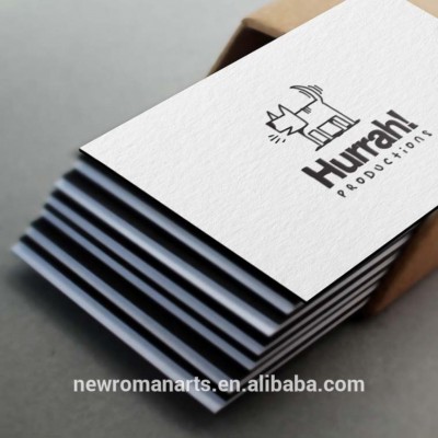 Custom Letterpress Business Cards Duplexed 500Gsm Cotton Paper Printing Edge Colour Paint