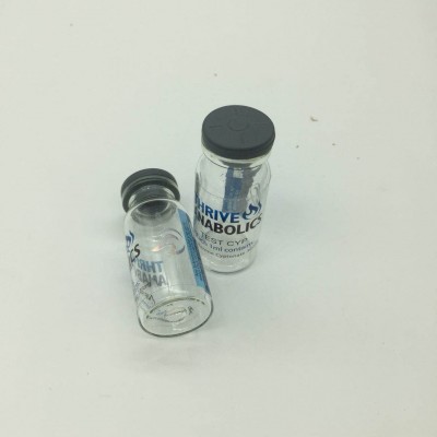 Custom colorful printing silver hologram pvc 10ml vial labels  pvc stickers  rolls for steriod by labeling machine