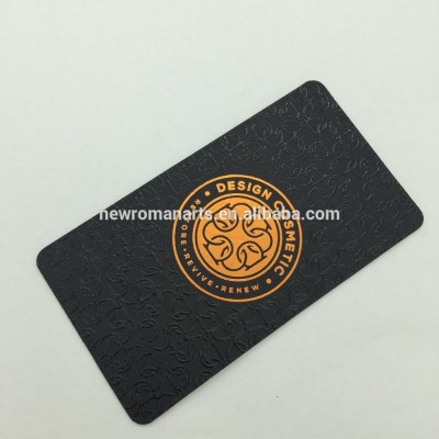 Classical design customized foil stamping business card 600gsm pure black cardboard visiting/name cards high-quality