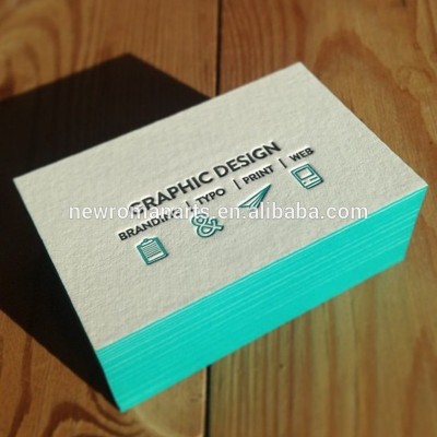 Customized Beautiful Design Business Card Printing Deboss/Emboss,White Background Luxury Foil Stamping Paper Card