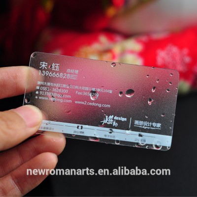 Custom thickness two-sided printing business card plastic PVC business cards printing visit card printing