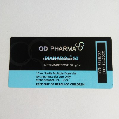 Custom design 10ml vial hologram printing label for pharmaceutical vial labels