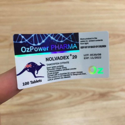 OEM 10ml Vial Packaging Label , oral packaging labels with hologram