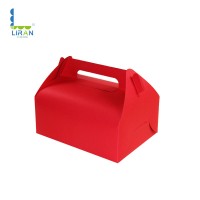 Full color printing Christmas Diced cup-cake handled packaging cardboard boxes for packing